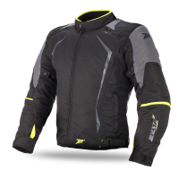 Chaqueta Moto Racing Hombre Negra-Fluor Invierno